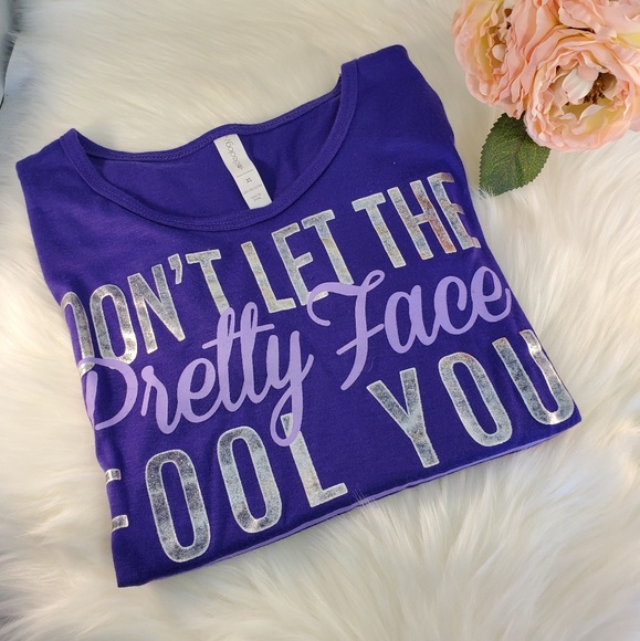 IDEOLOGY PURPLE TSHIRT SIZE XL. NWOT - Picture 7 of 7